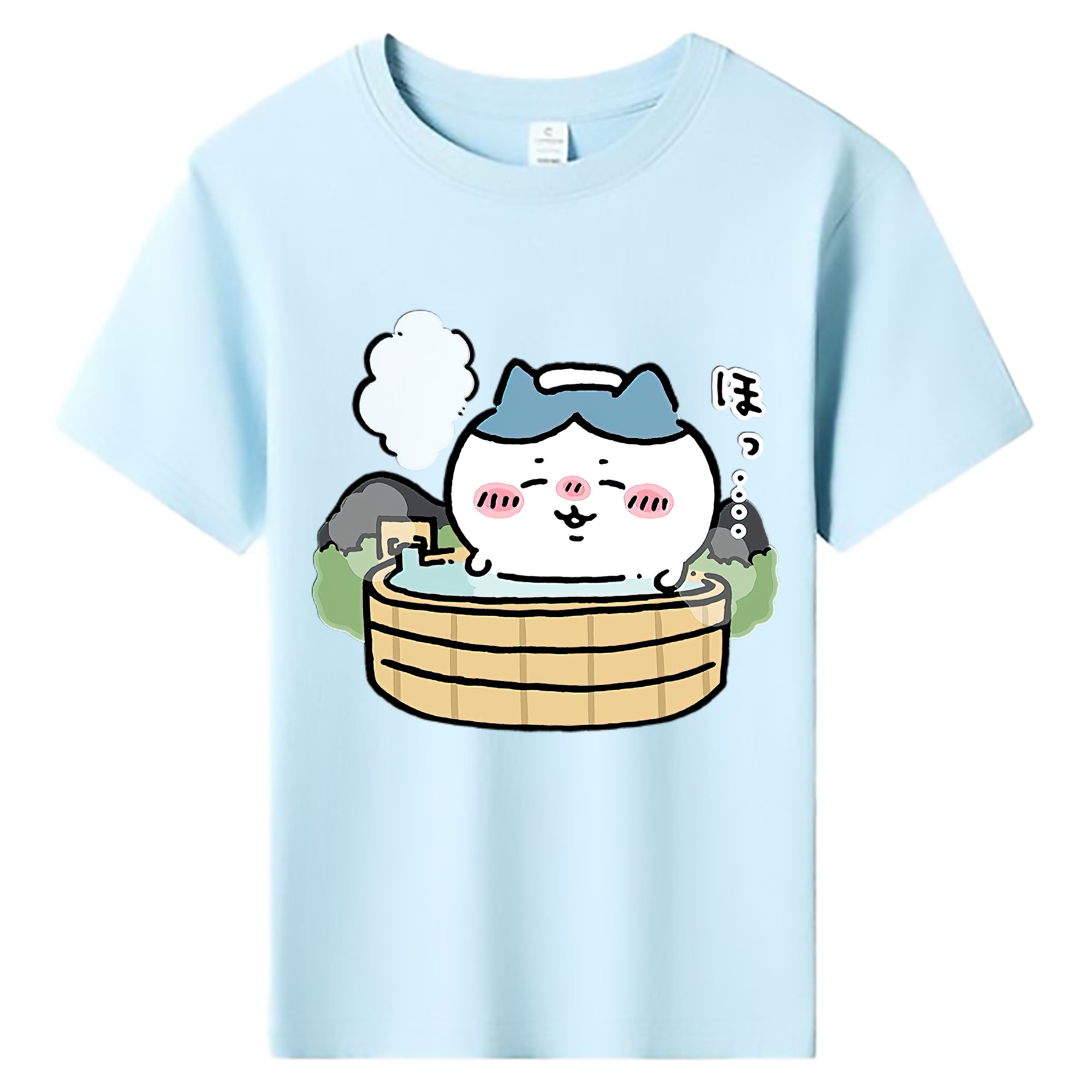 （画像用） ちいかわ ハチワレ Chii-kawa hachiware 綿100％キッズTシャツ（フロントプリント）